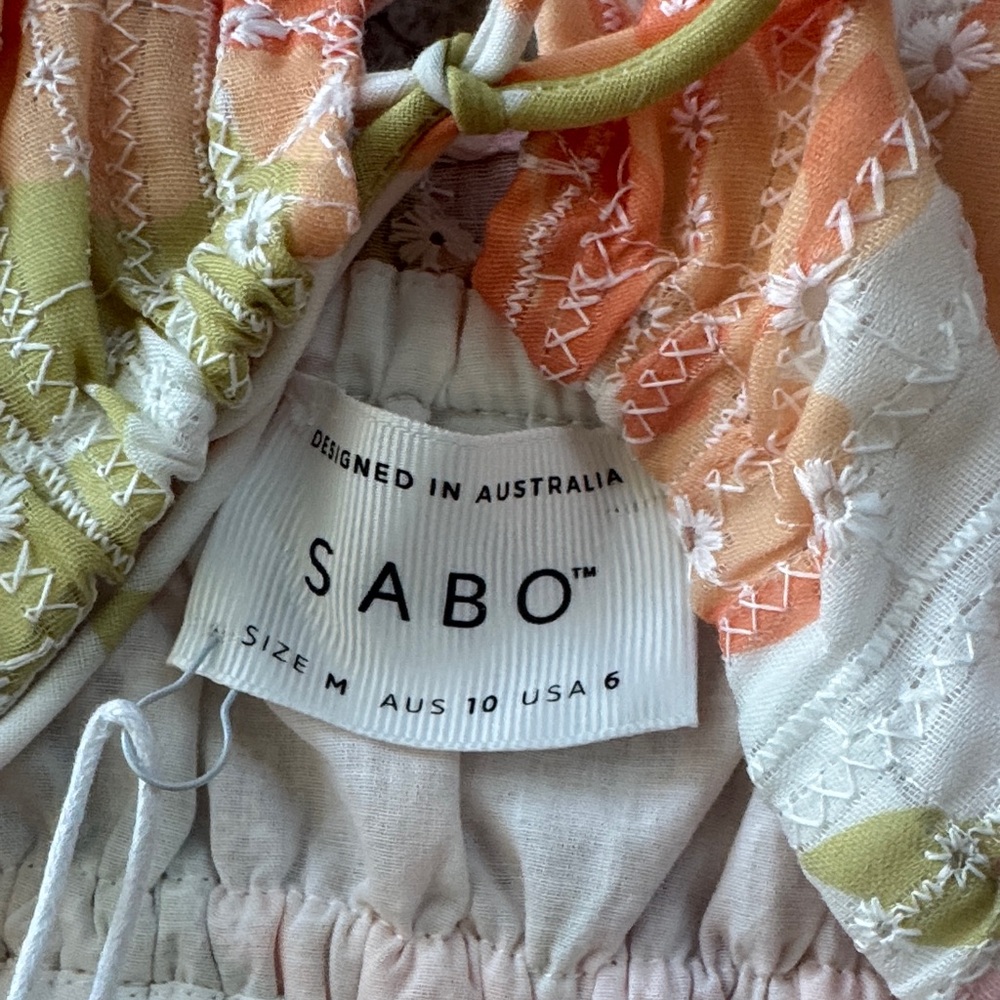 Sabo Skirt Floral Mini Dress - Pink and Orange - Picture 2 of 9